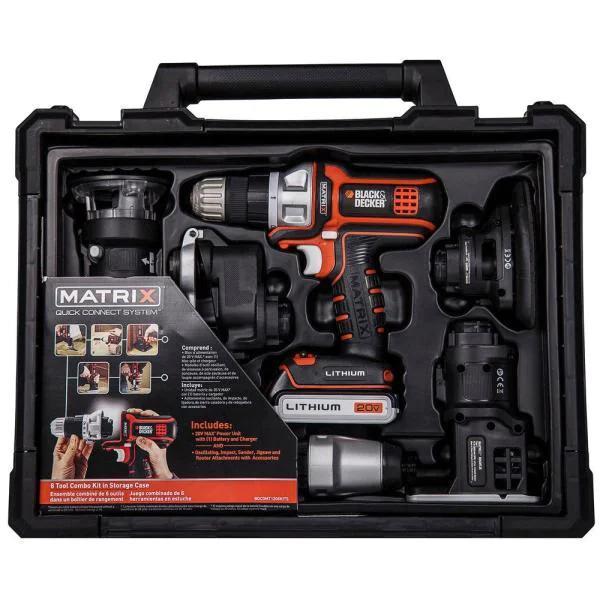 BLACK+DECKER CORDLESS DRILL COMBO KIT WITH CASE
